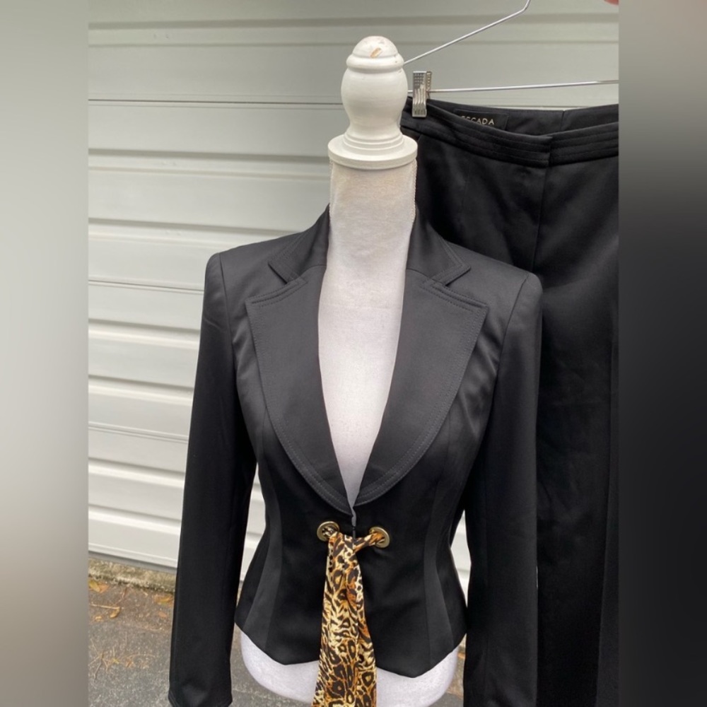 Escada Black Pants Suit